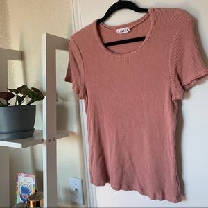 LACAUSA 💖90s-inspired baby rib super soft t-shirt